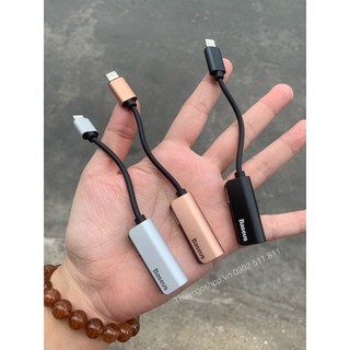 Cáp chuyển đổi Lightning ra Lightning + Audio 3.5mm Baseus L32