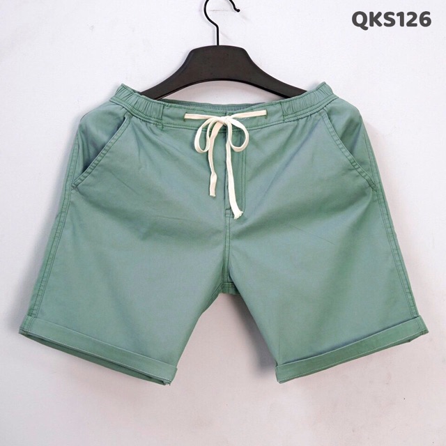 Quần Short Nam Kaki Thun Co Giãn , Form Chuẩn, Dáng Thể Thao - QS1001