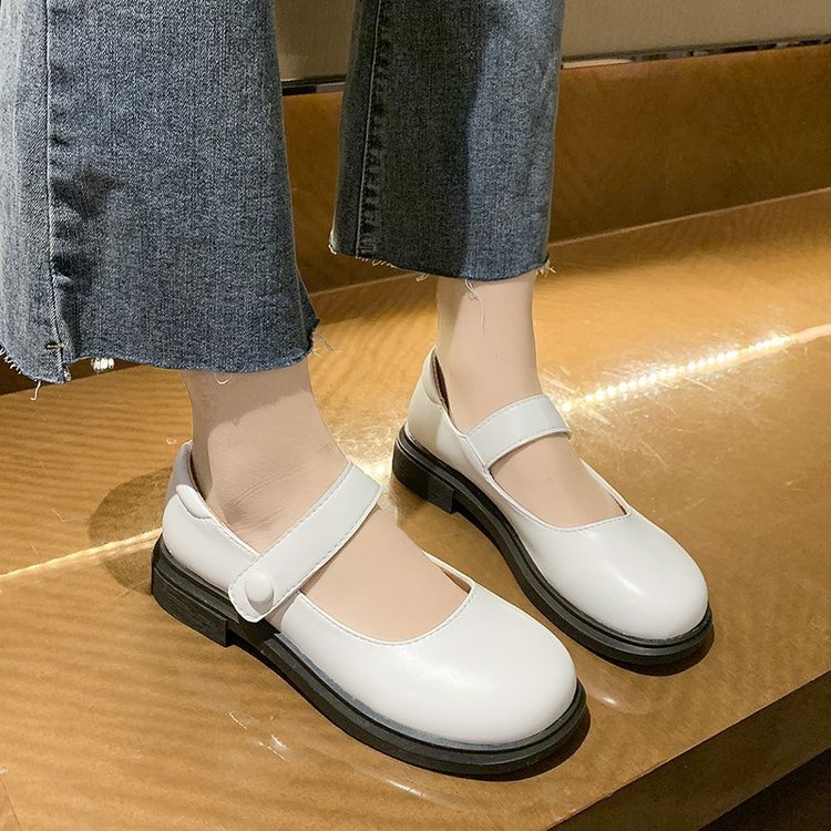 Giày búp bê da mềm phong cách lolita Nhật Bản 2021