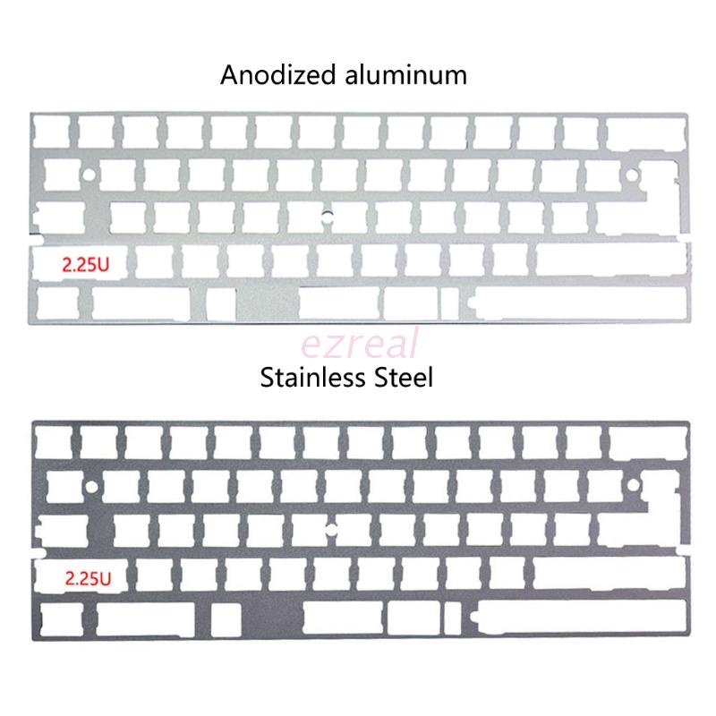 Tấm lót bàn phím cơ bằng hợp kim nhôm 2.25U 60% DZ60 GH60