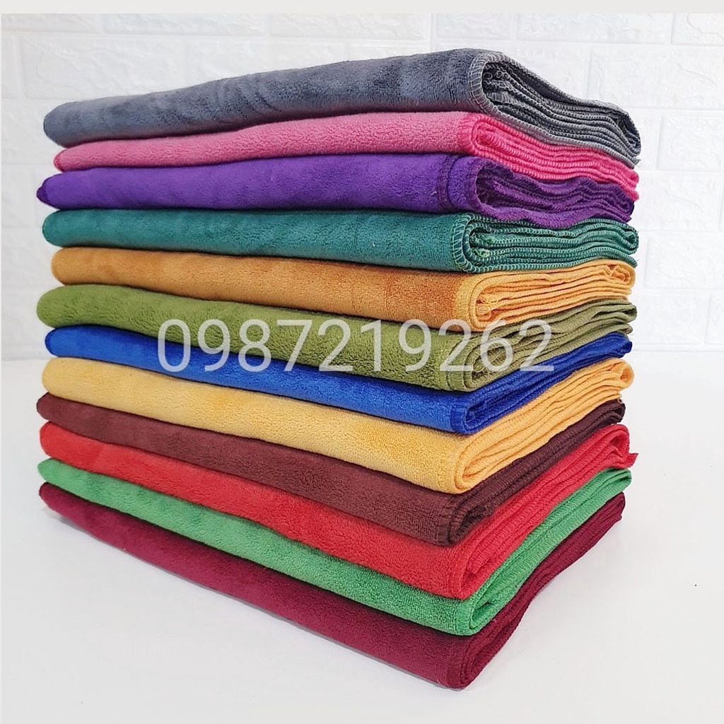 Khăn gội, Khăn quấn đầu đa năng sợi Microfiber kt 35*75cm