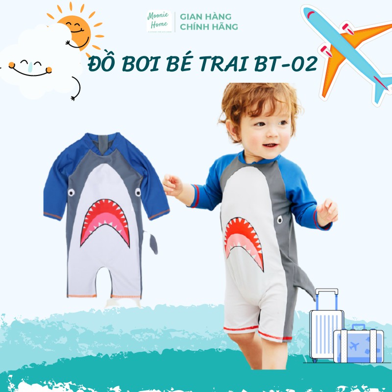 Đồ Bơi Bé Trai Siêu Yêu Từ 8 - 20kg Hình Cá Mập Mã BT-02