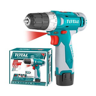 Máy khoan pin TOTAL TDLI228120-1 12v Free bộ mũi khoan 5 chi tiết TOTAL