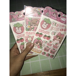 [BaBoo] Set 4 tâm sticker cô gái