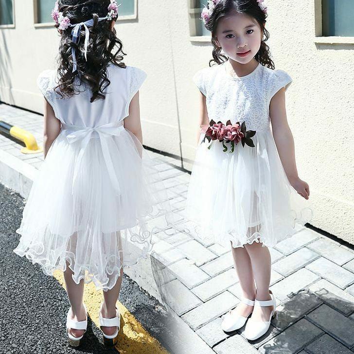 Đầm tutu Kiểu Hàn Quốc Thời Trang Cho Bé Gái 0-6 Tháng Tuổi 1 2 3 4 Tuổi
