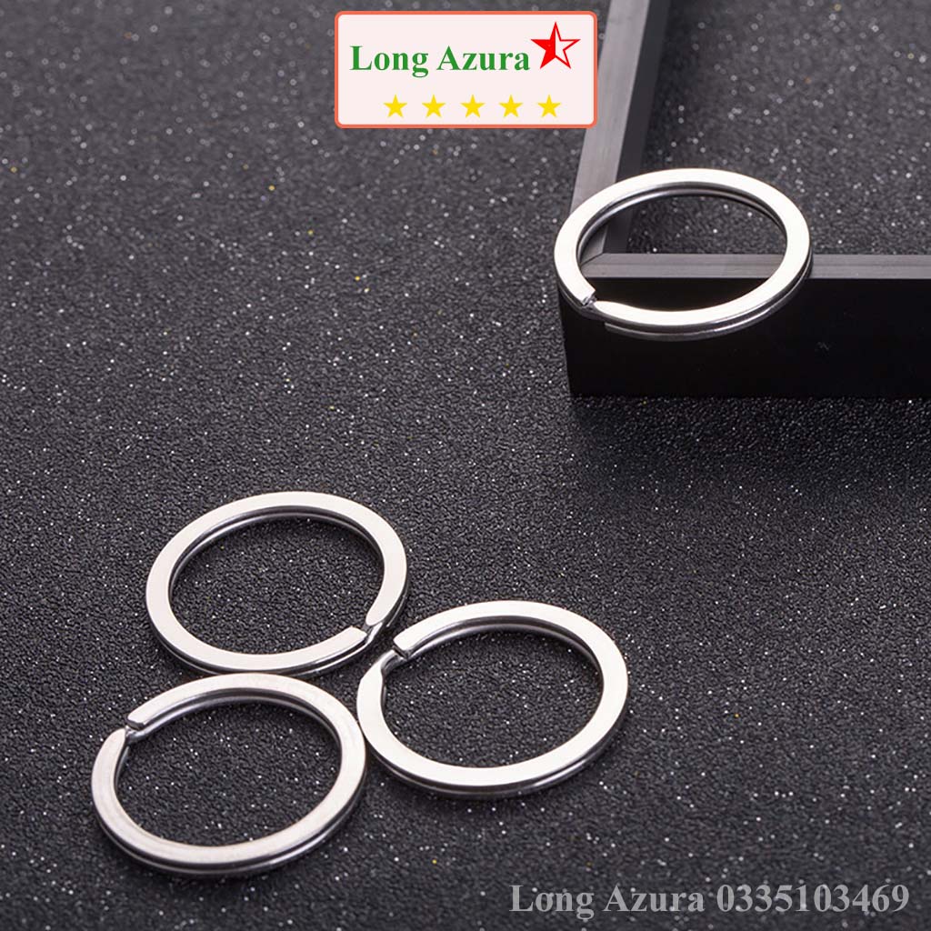 Khoen móc khóa, khoen tròn inox 304, không rỉ sắt, móc chìa khóa - Bịch 100 cái