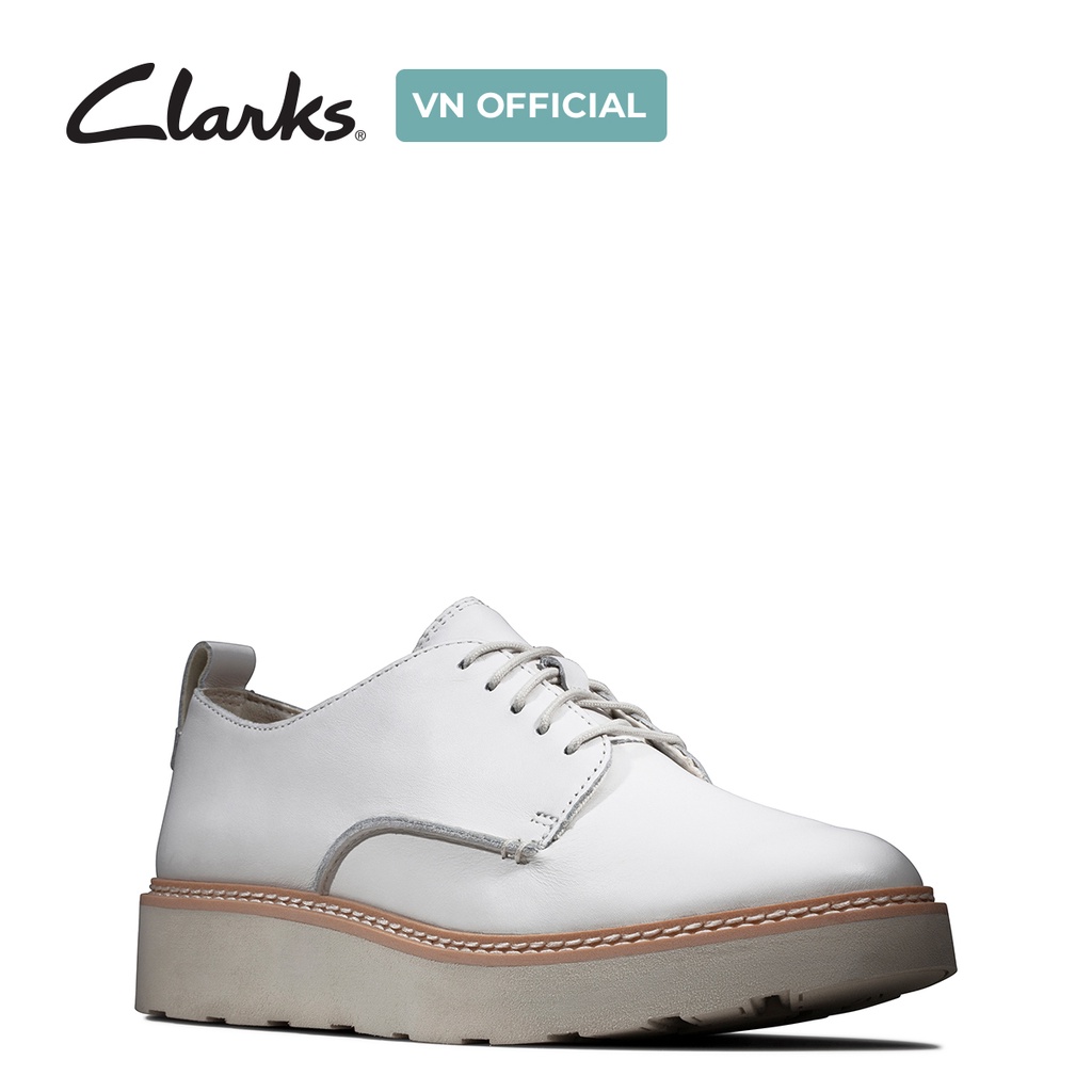 Giày Snekar Nữ CLARKS Trace Walk màu Trắng
