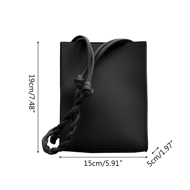 Túi Đeo Chéo Bằng Da PU Hình Vuông Cỡ Nhỏ Thời Trang Cho Nữ