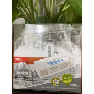 Gôm tẩy scribe trắng h00210 - deli 1 cục