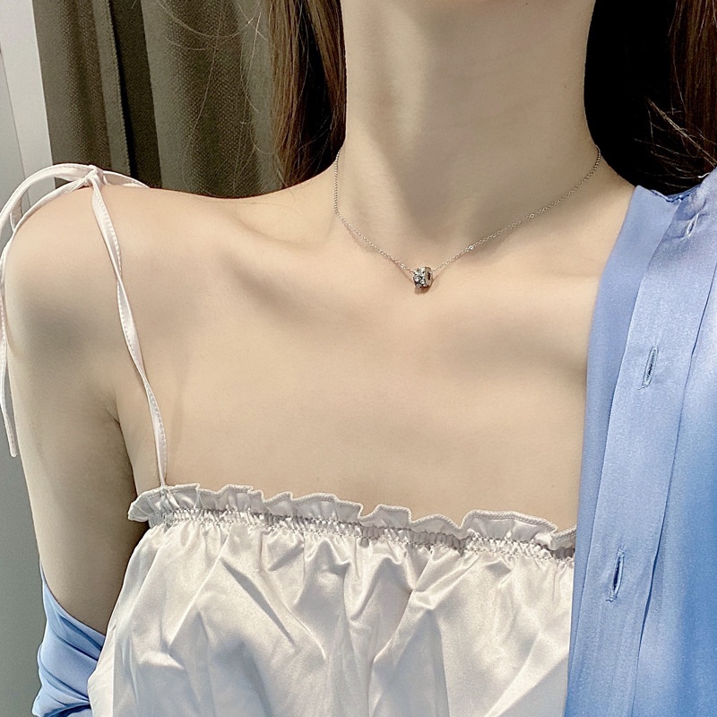 Vòng cổ Mạ Vàng Hồng 18k Mặt Hình Ngôi Sao Phong Cách Âu Mỹ Chất Lượng Cao