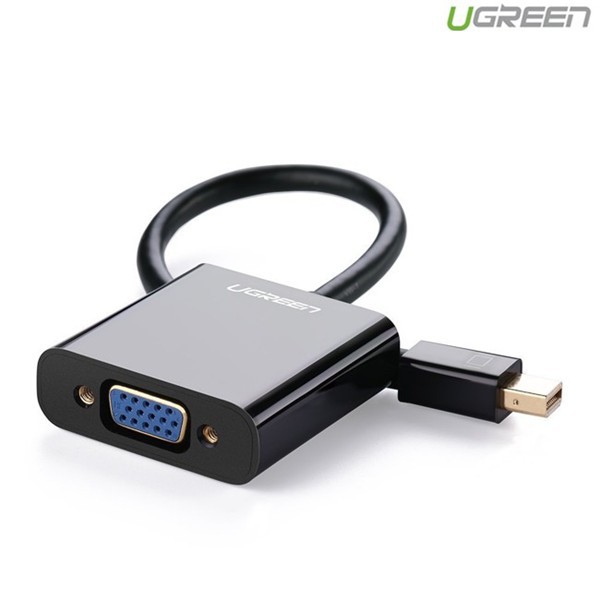 Cáp chuyển Mini Displayport to VGA Ugreen 10459 (đen) ✔HÀNG CHÍNH HÃNG ✔