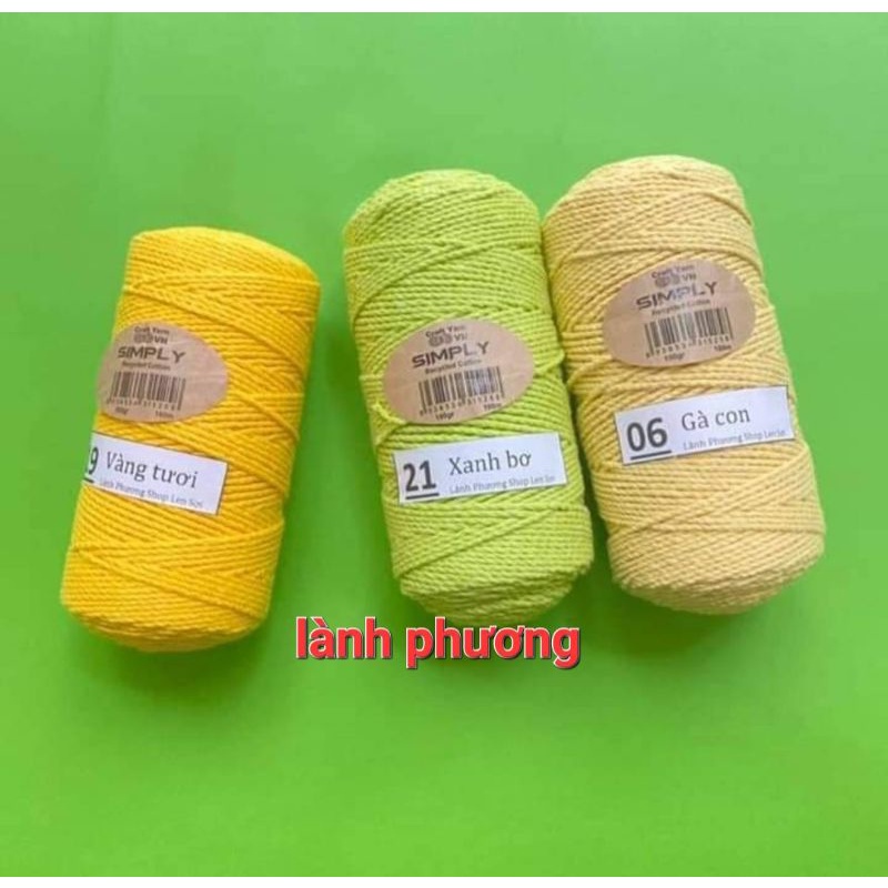 Sợi Simply Móc Túi Mũ 150gr