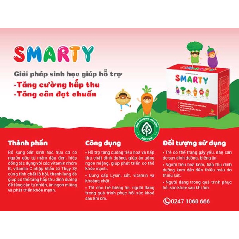 SMARTY - Giải pháp sinh học giúp bổ sung sắt, vitamin và khoáng chất