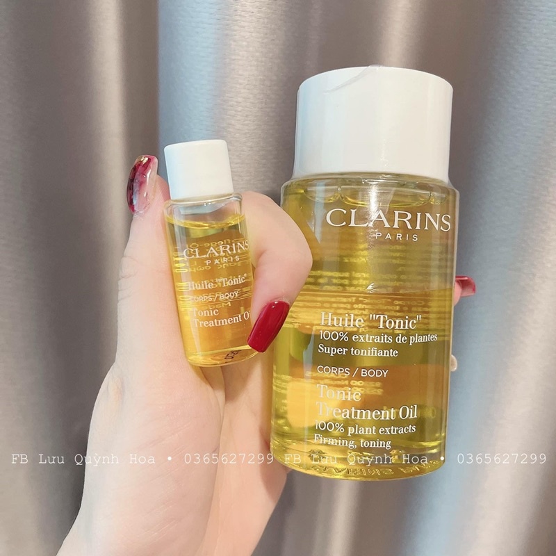 Dầu dưỡng Clarins Tonic Body Treatment Oil 10ml săn chắc & ngăn ngừa ranh