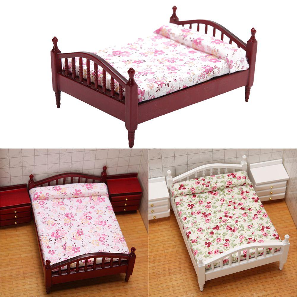 Giường Ngủ Mini Tỉ Lệ 1: 12 Trang Trí Nhà Búp Bê