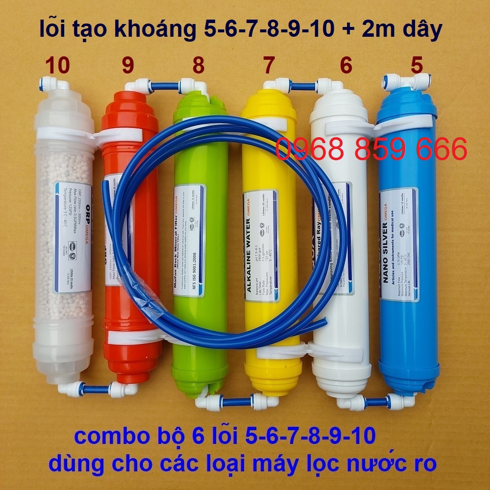 Combo bộ lõi lọc tạo khoáng máy lọc nước RO - lõi lọc nước 5-6-7-8-9-10