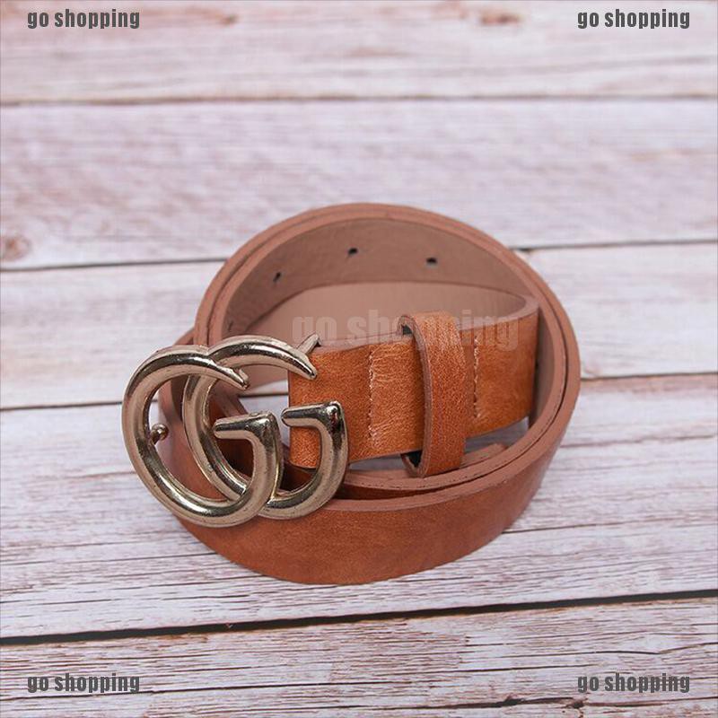 {go shopping}Children's Korean Style Fashion Leather Buckle Belt