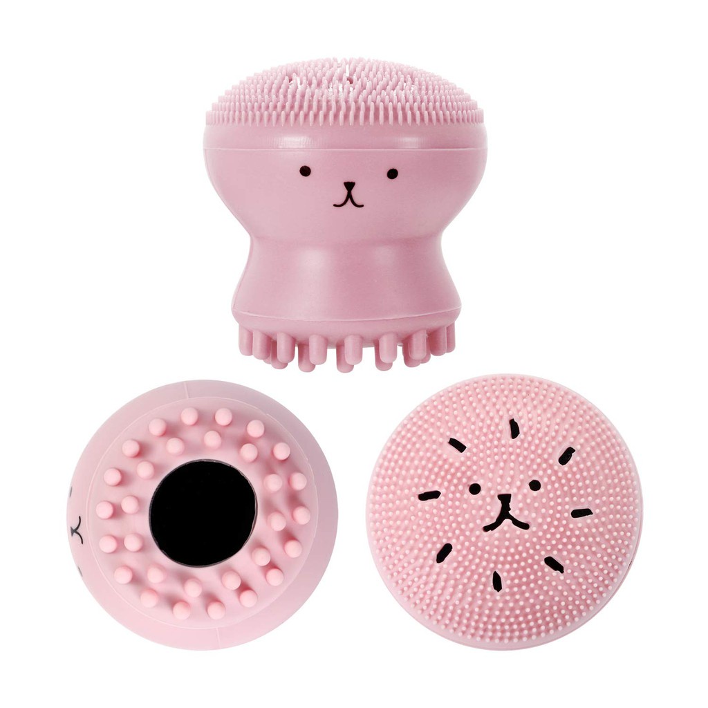 Cọ Rửa Mặt Silicone Cầm Tay Hình Bạch Tuộc Dễ Thương Giúp Làm Sạch Sâu Và Tẩy Tế Bào Chết Nhẹ Nhàng M3 A4