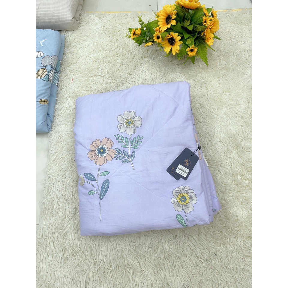 Chăn đũi Hàn Quốc hè thu 2 lớp dùng được 4 mùa mẫu mới 2022