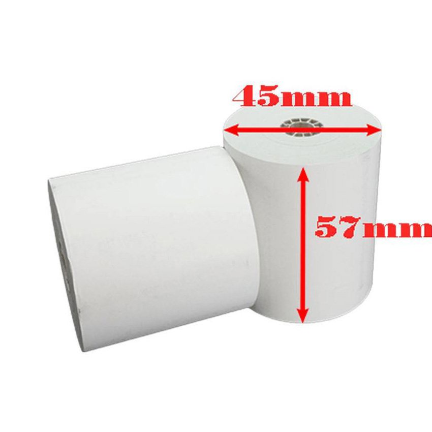 Giấy in bill 57mm dùng cho các cửa hàng trà sữa cà phê