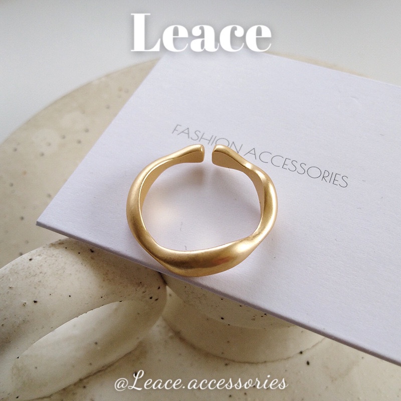 Nhẫn lượn sóng phong cách sang trọng R019 Leace.accessories