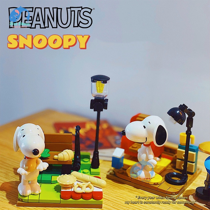 Mô Hình Đồ Chơi Hình Snoopy Đậu Phộng Sáng Tạo Để Bàn Trang Trí