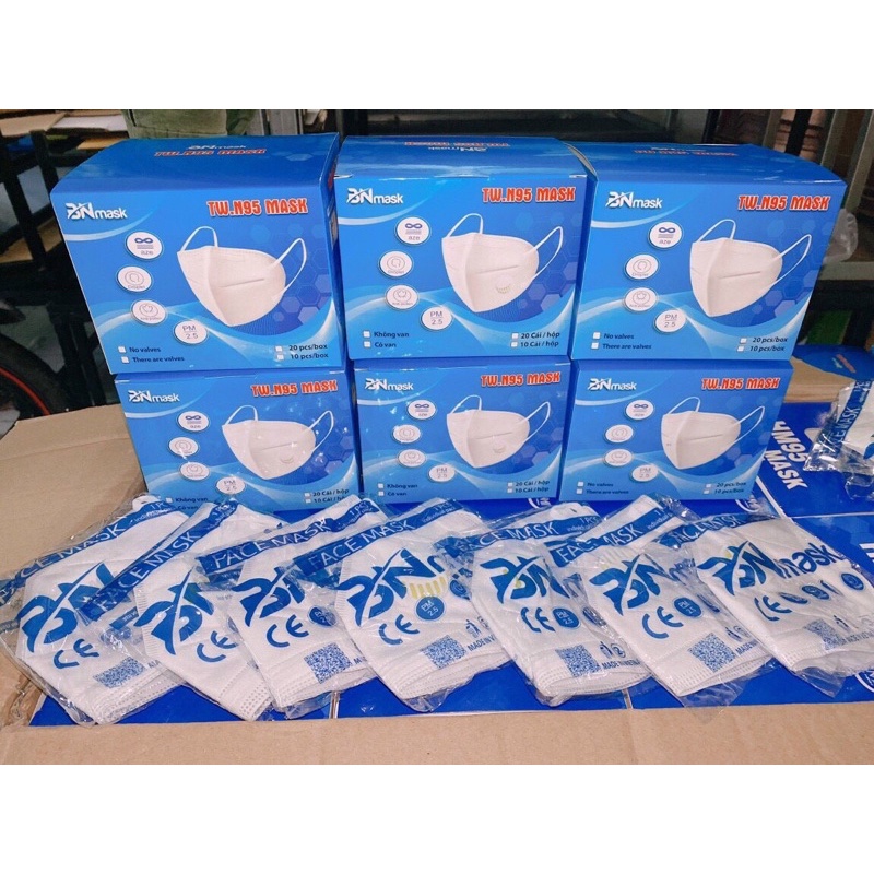 [HCM]KHẨU TRANG TW N95 5 LỚP CÓ VAN( 10 CÁI)