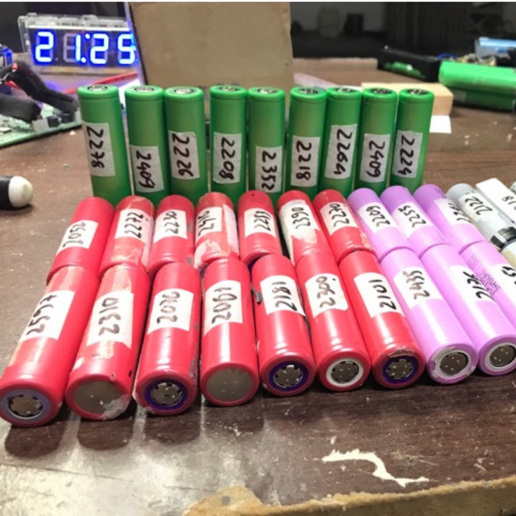 Pin 18650 Cũ Tháo Laptop Dung Lượng Từ 1500 Đến 3000mAh Phù Hợp Diy / Chế Lưu Điện / Sạc Dự Phòng / Loa / Quạt ,...