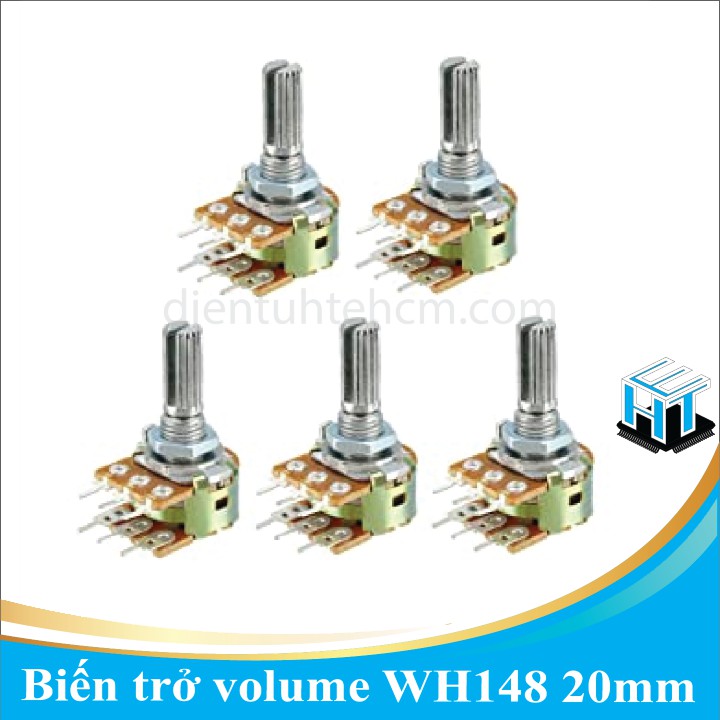 Biến trở volume / Chiết áp đôi WH148 20mm
