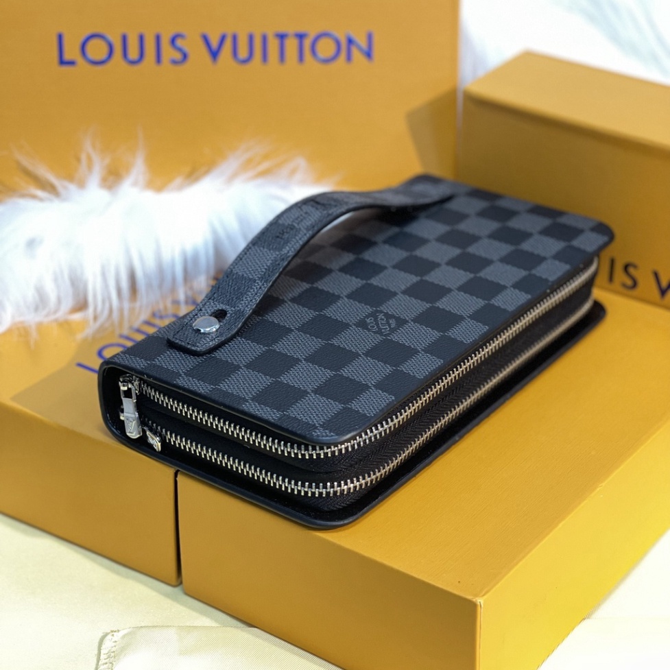 Fullbox Ví Nam Cầm Tay LV bản to 2 khóa hàng quảng châu cao cấp- VN02-Newtuixchnu