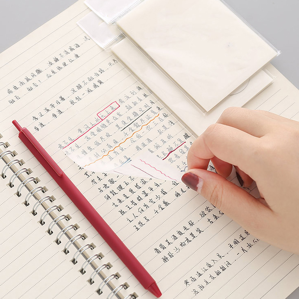 Set 50 giấy dán ghi chú kiểu trong suốt tiện lợi đa năng