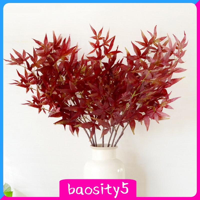 [baosity5]Simulation Artificial Maple Leaves Leaf for Home Wedding Floral Decor 02