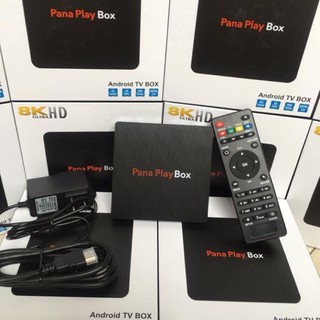 Đầu Android TV - Pana Play Box Ram 4G Ultra HD 8K+ chinh Hãng