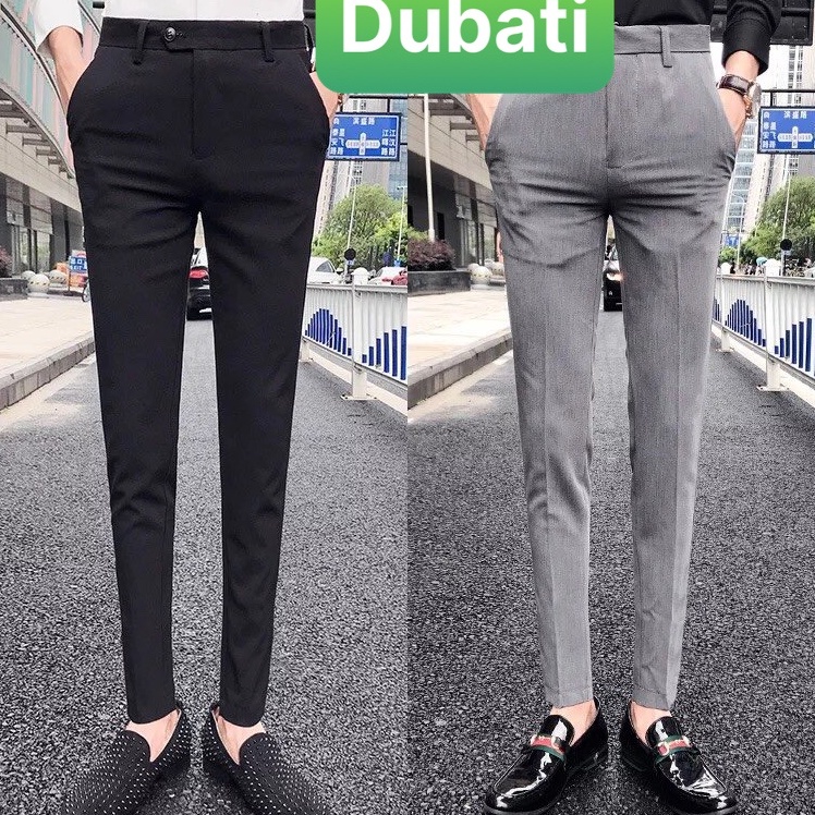 QUẦN TÂY NAM- QUẦN TÂY ÂU ỐNG CÔN CHẤT VẢI CO GIÃN CAO CẤP CÔNG SỞ- DUBATI FASHION