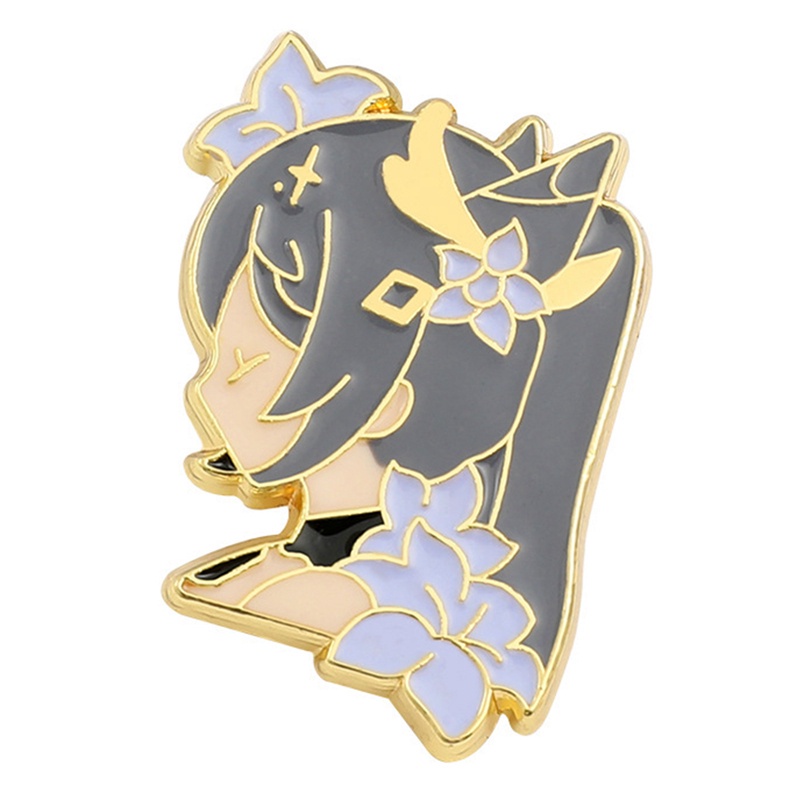 Tmdbyx Huy hiệu cài áo bằng kim loại Genshin Impact Ganyu Xiao Venti Keqing Genshin