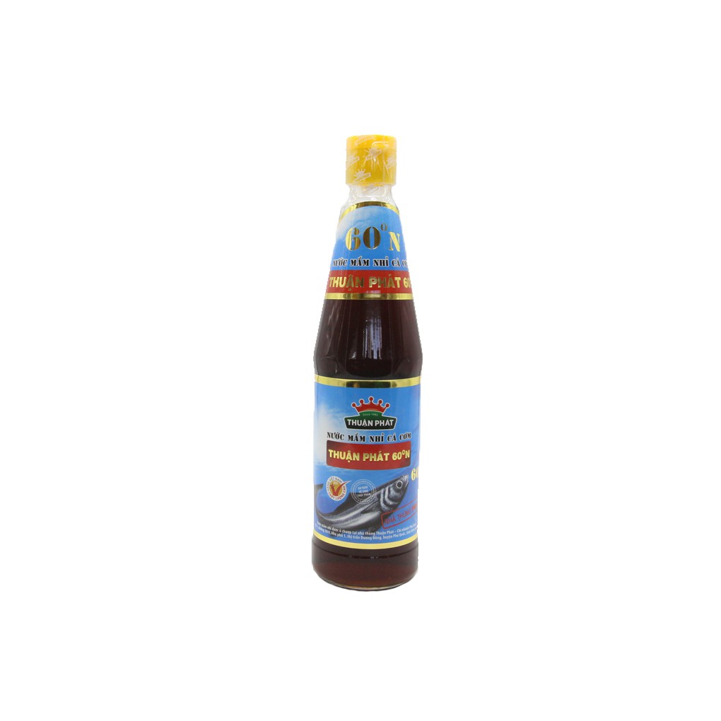 Nước mắm nhĩ cá cơm 60 độ đạm THUẬN PHÁT 60N Fish Sauce 500ml