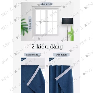 Rèm Vải Thô, Rèm Cửa Dán Tường màu hồng phấn cực xinh, nhiều kích thước