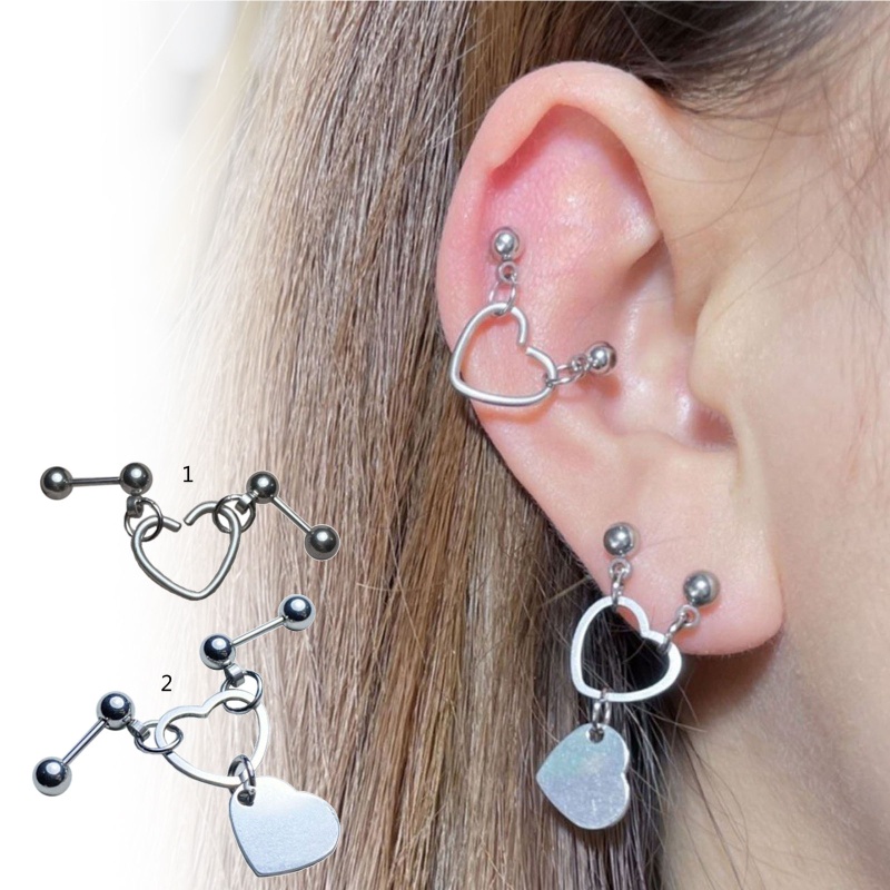 Khuyên Tai Dạng Hạt Xoắn Hình Trái Tim Xoắn Ốc Phong Cách Âu Mỹ Je