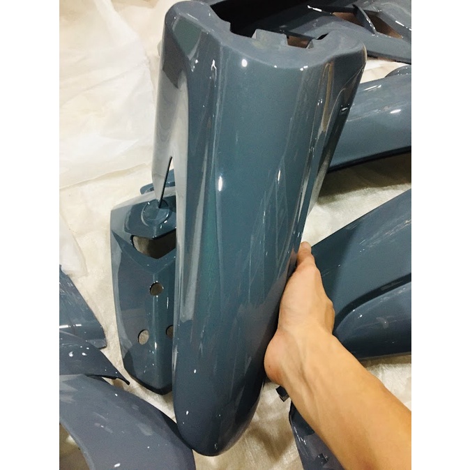 Dàn áo xe SIRIUS màu Xám Si Măng , nhựa ABS cao cấp - full bộ nhựa bóng + nhựa den nhám