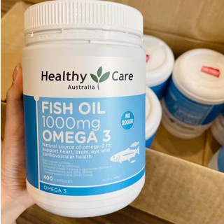 Viên uống dầu cá Healthy care fish oil omega3 400 viên của Úc