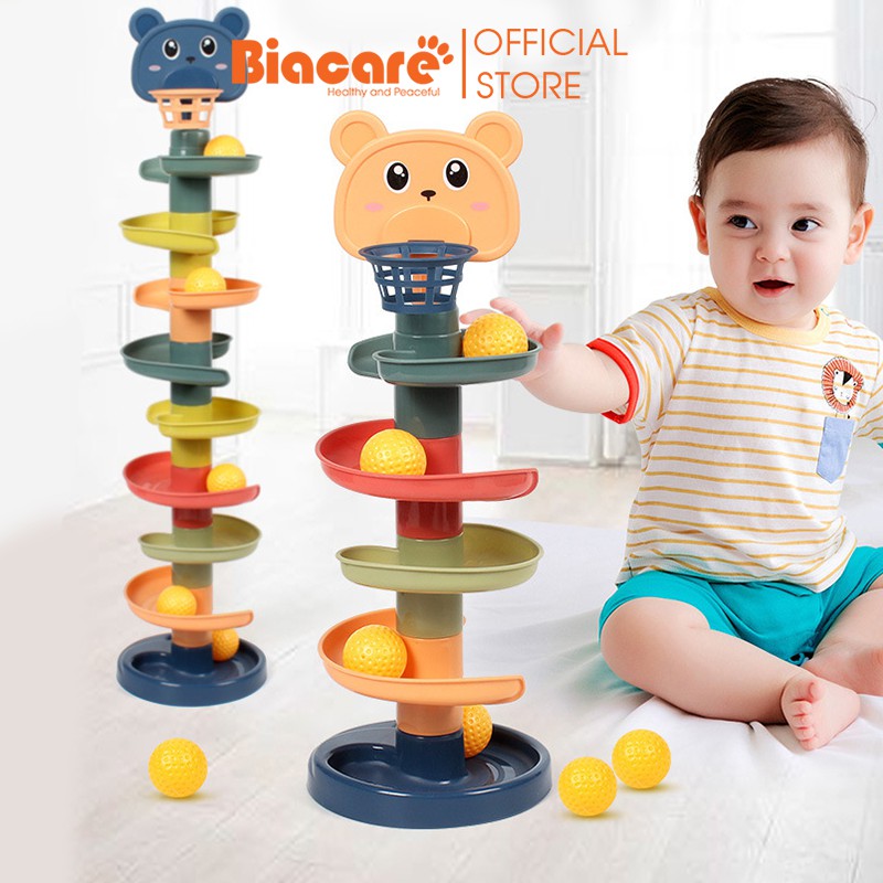 Thả bóng xoay tròn, Tháp bóng lăn cầu trượt bóng tầng trò chơi vận động cho bé yêu ZOZO STORE
