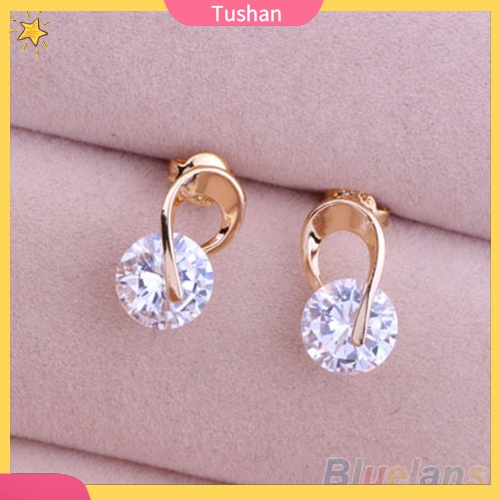 Đôi khuyên tai đính đá xinh xắn cho nữ