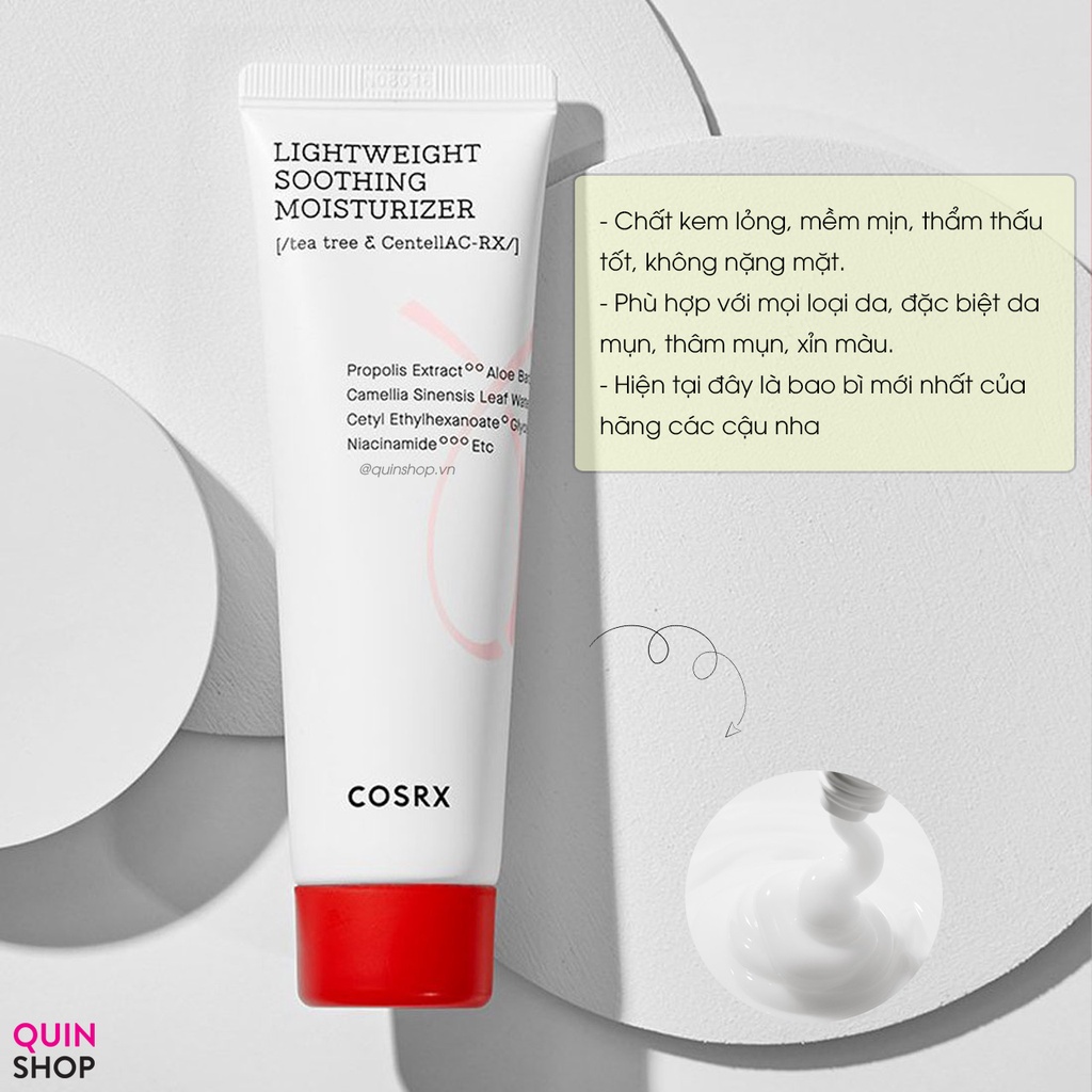 Kem Dưỡng Sáng Da Cosrx AC Collection Lightweight Soothing Moisturizer