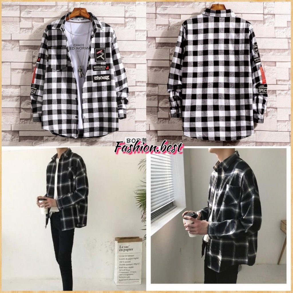 Áo sơ mi, áo Caro Nam Nữ FLANNEL phong cách Hàn Quốc sản phẩm ưa chuộn hiện nay-fashion.best