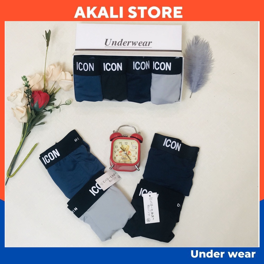 Quần lót nam thun lạnh, quần xì  BOXER co dãn 4 chiều  - AKALI
