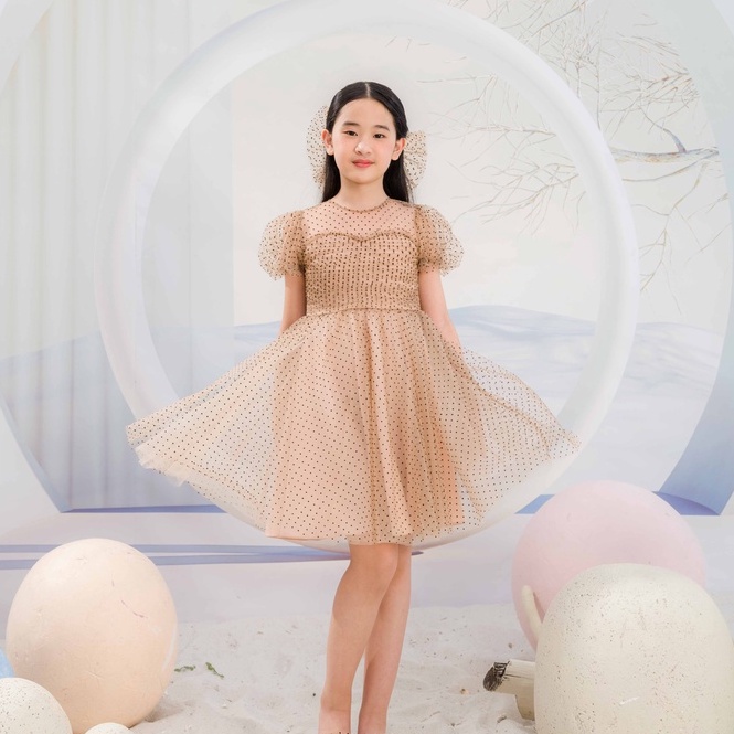 Váy công chúa JOOKYLI bé gái tay bồng 48G0988