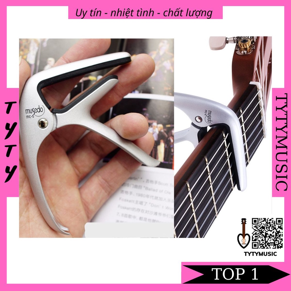 Capo Guitar Acoustic Classic cao cấp Musedo MC5 MC6 2 chức năng TYTYmusic