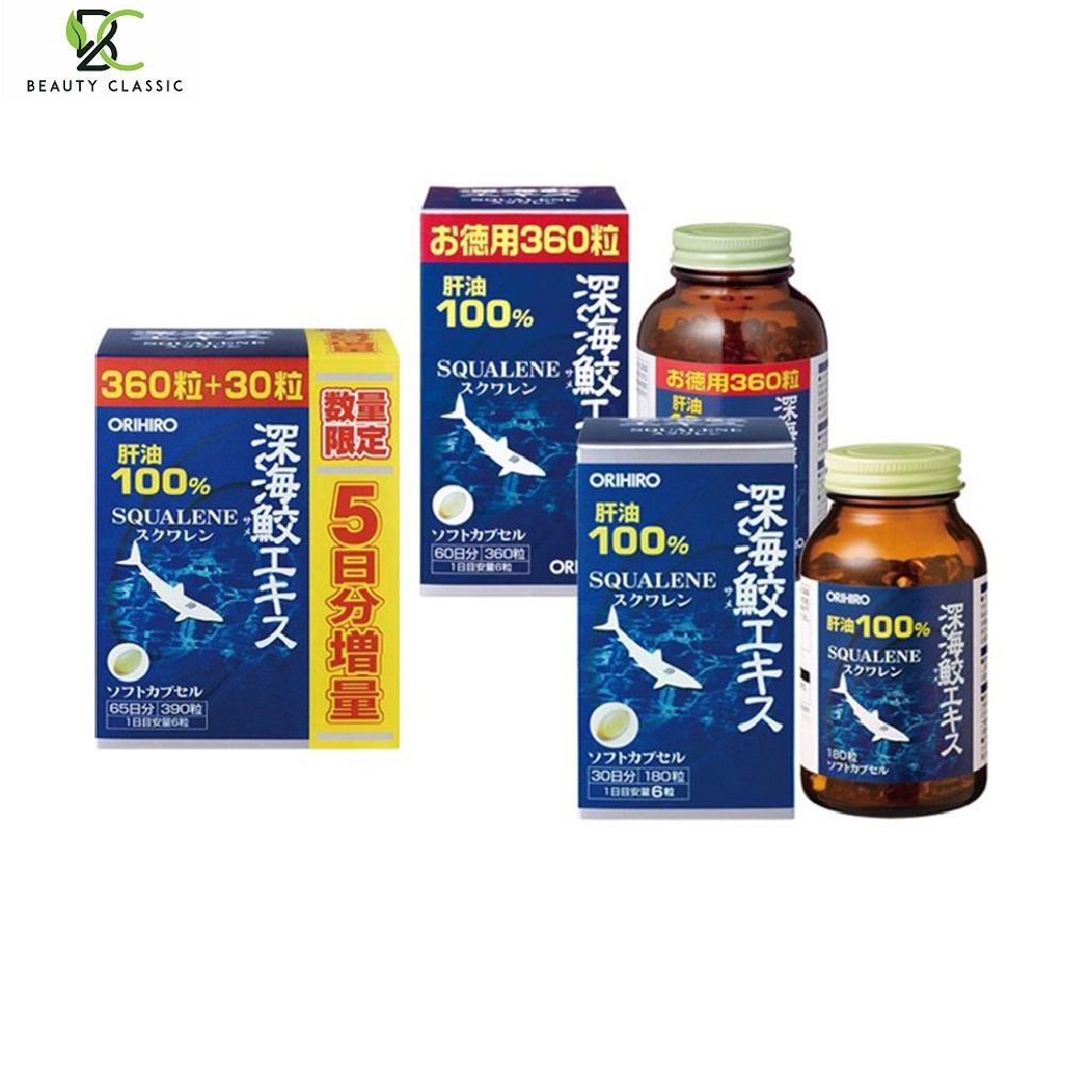 Viên Uống Sụn Vi Cá Mập Squalene Orihiro Nhật Bản 360/390 Viên