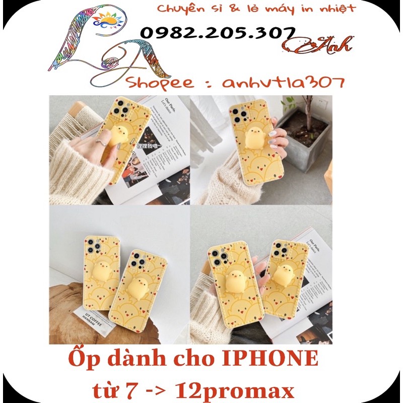 Dễ Thương Ốp Điện Thoại Mềm Hình Chú Gà Cho iphone 7 đến iphone 12promax