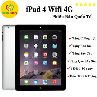 Máy tính bảng Apple iPad 4 Retina + Cellular - 128GB, Wifi + 3G/4G, 9.7 inch